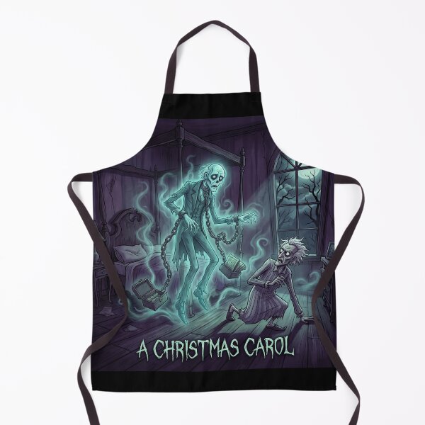 Item preview, Ebeneezer Scrooge meets the Ghost of Marley Gothic illustration designed and sold by Vintage Designs +.