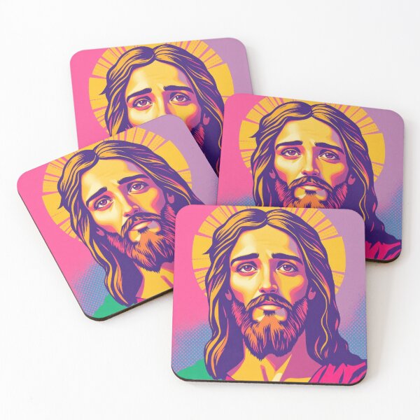 Item preview, JESUS ILLUSTRATION POP ART FLASHY STYLE designed and sold by InFaithWeTrust.