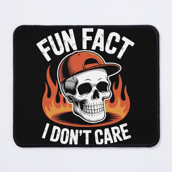 Item preview, Fun Fact I Don't Care Skeleton Sarcastic Adult Humor 3 designed and sold by Belkisallen.