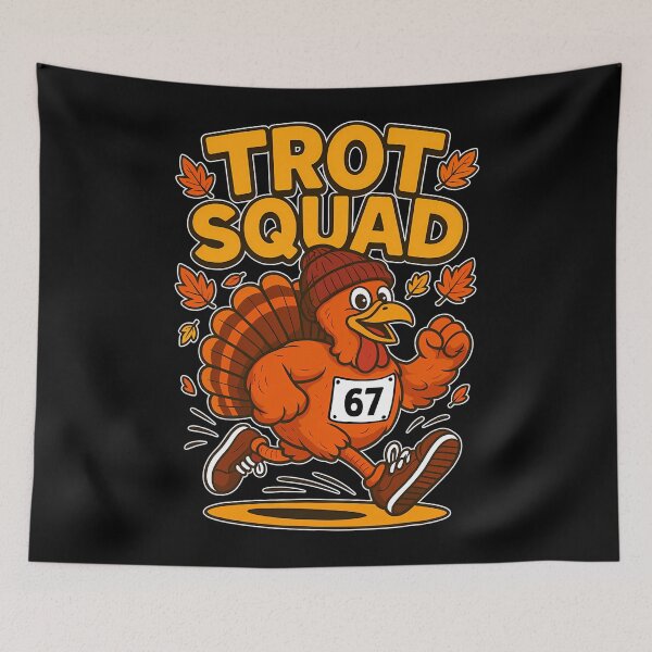 Item preview, Cute Thanksgiving Happy Fall Trot Gobble 80s Squad designed and sold by CalvinVanAuken.