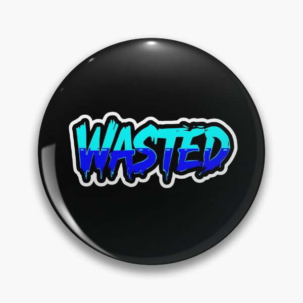 Item preview, WASTED Electric Blue Liquid Drip | Y2K Graffiti Streetwear designed and sold by MotivAura.
