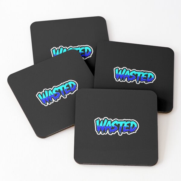 Item preview, WASTED Electric Blue Liquid Drip | Y2K Graffiti Streetwear designed and sold by MotivAura.