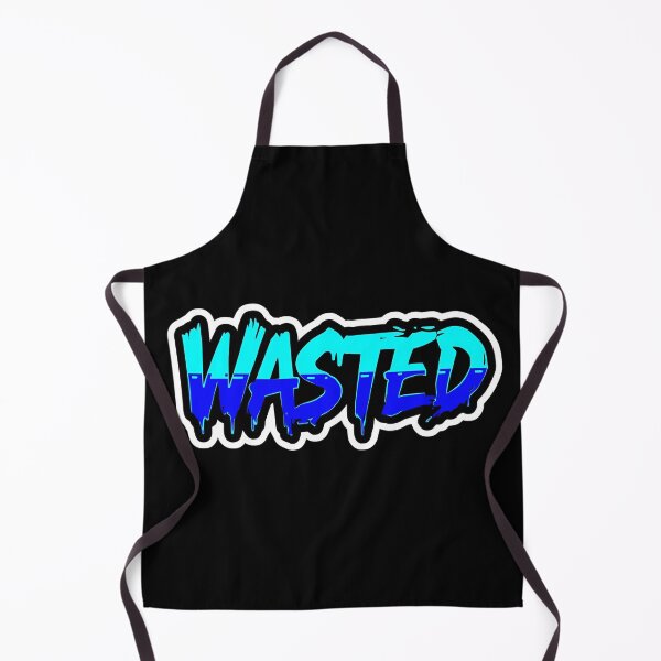 Item preview, WASTED Electric Blue Liquid Drip | Y2K Graffiti Streetwear designed and sold by MotivAura.