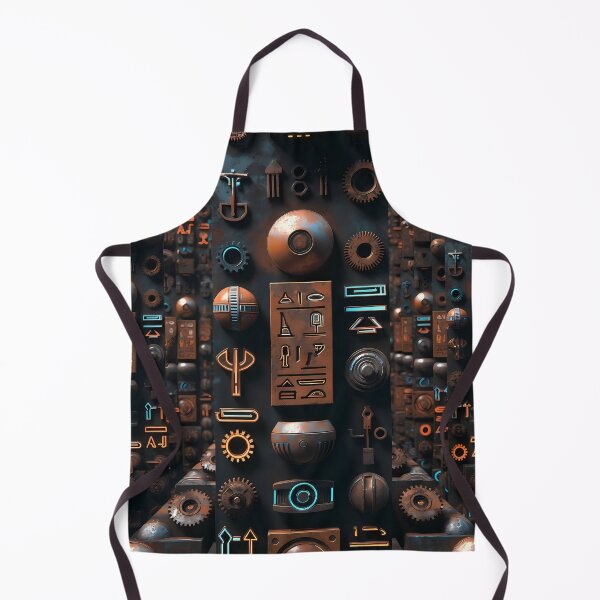 Item preview, Tiles & Blocks Design, Cyberpunk Egyptian Hieroglyphics, symmetrical textures (image size 8320x12480) designed and sold by Digital-Davinci.