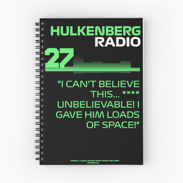 Item preview, I give him loads of space! – Nico Hülkenberg F1 Team Radio designed and sold by Heybratan.