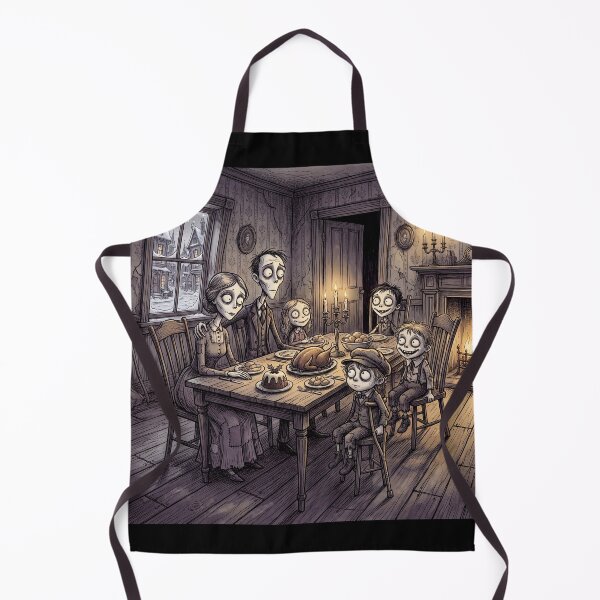 Item preview, A Christmas Carol Cratchit family Christmas Dinner Gothic illustration designed and sold by Vintage Designs +.