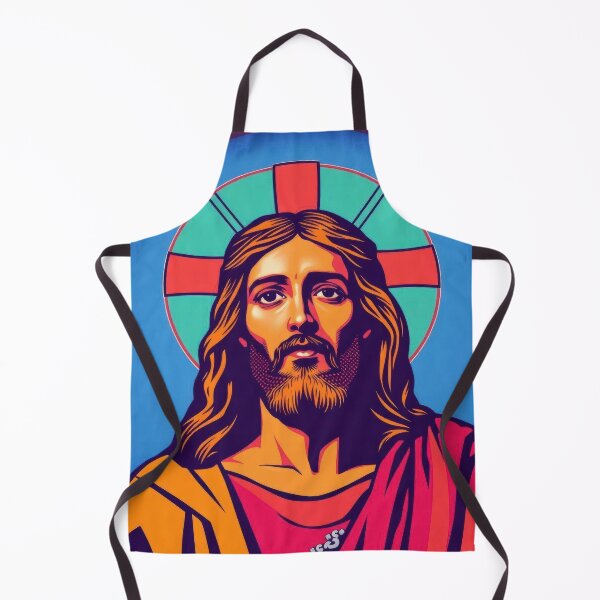 Item preview, ILLUSTRATION SACRED JESUS POP ART FLASHY STYLE designed and sold by InFaithWeTrust.