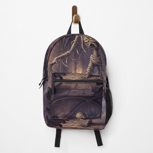 Item preview, The Mummy chases his victims Gothic illustration designed and sold by Vintage Designs +.