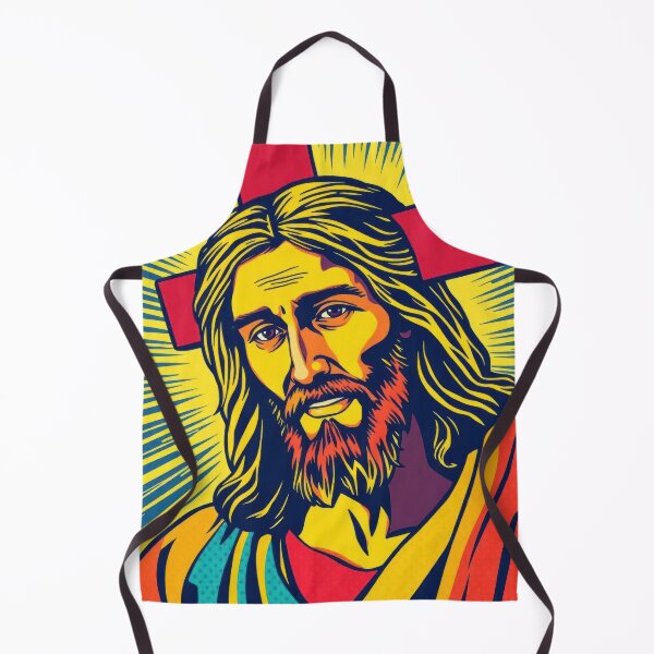 Item preview, FLASHY JESUS ILLUSTRATION FLASHY POP ART STYLE designed and sold by InFaithWeTrust.