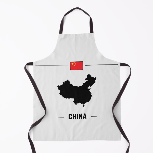 Item preview, Minimalist China Map and Flag | Black and White Style designed and sold by mashmosh.