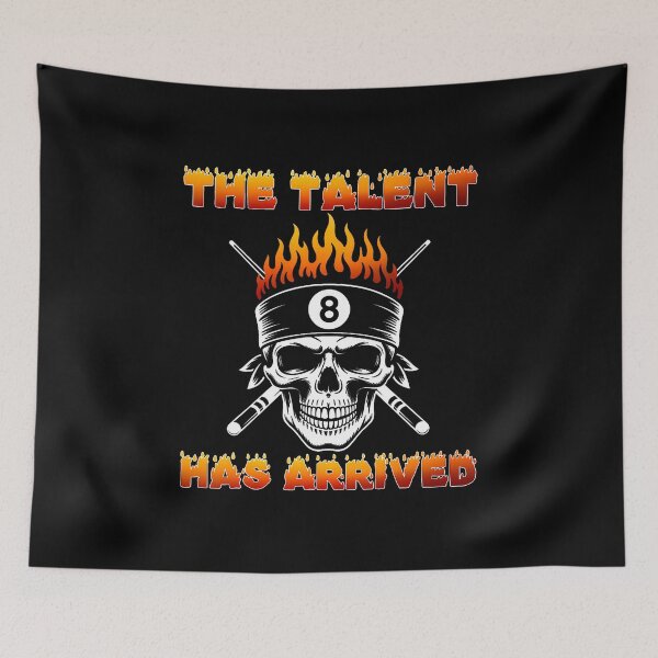 Item preview, The Talent Has Arrived Skull Billiards Snooker 8 Ball Player designed and sold by DawnPatricia.