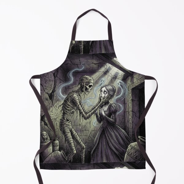 Item preview, The Mummy finds love Gothic illustration designed and sold by Vintage Designs +.