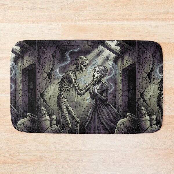 Item preview, The Mummy finds love Gothic illustration designed and sold by Vintage Designs +.