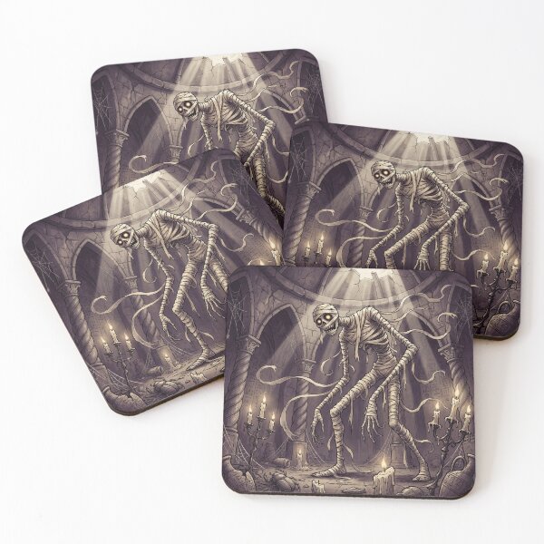 Item preview, The Mummy rises from his tomb Gothic illustration designed and sold by Vintage Designs +.