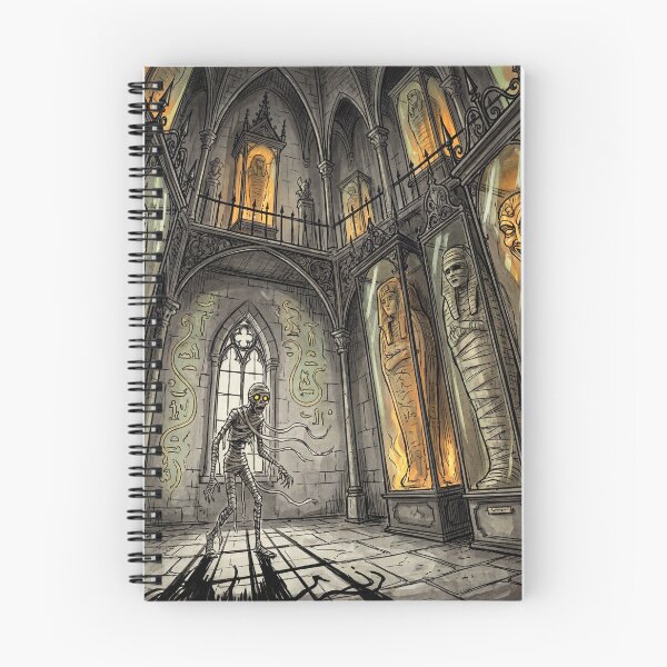 Item preview, The Mummy rises from his tomb Gothic illustration designed and sold by Vintage Designs +.