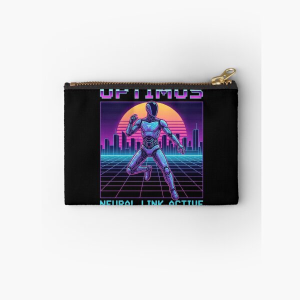 Item preview, Optimus Retro: Neural Link Active – 80s Synthwave Robot Tee designed and sold by NetrunnerZero.