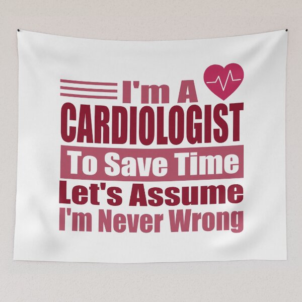 Item preview, Expert Cardiologist Wisdom: Funny Doctor Heart Specialist Slogan | Best Novelty Gift for Medical Dad, Mom & MD designed and sold by karibov.