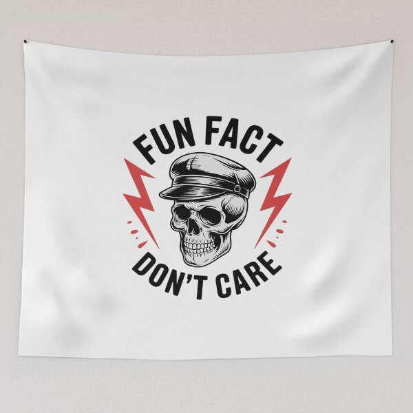 Item preview, Fun Fact I Don't Care Skeleton Sarcastic4  designed and sold by Belkisallen.