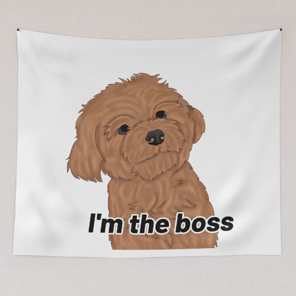 Item preview, Toy Poodle – “I’m the Boss” – Cute Semirealistic Sassy Dog Design designed and sold by Crack-in-Colors.