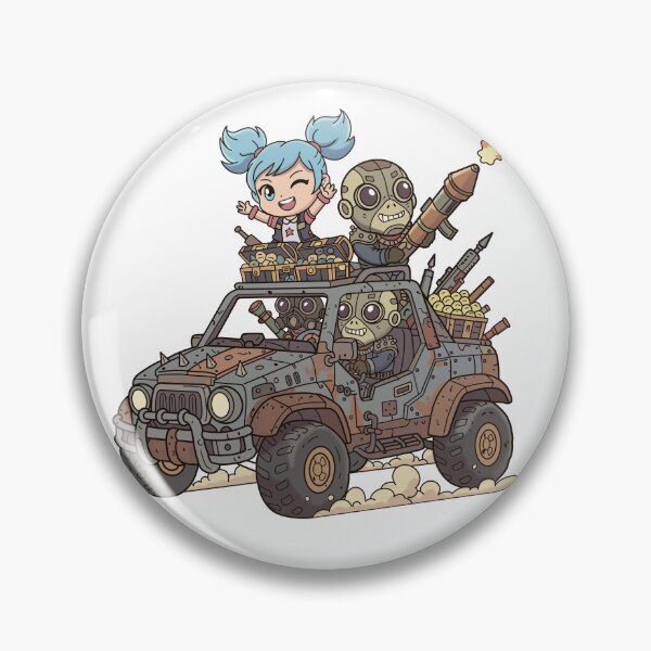 Item preview, Cute Chibi Raider Squad on Battle Truck Borderland fan art designed and sold by holywarter.