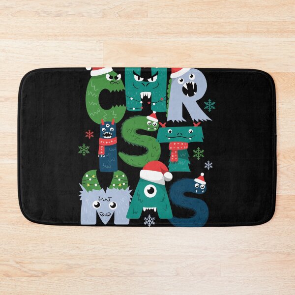 Item preview, Christmas Monster Alphabet - Cute Unconventional Holiday Art designed and sold by ConfuseLab Alt.