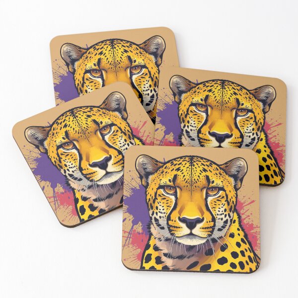 Item preview, Cheetah Burst — Wild Energy Pop Art Stare designed and sold by SavannaStrikes.