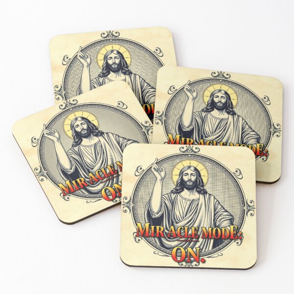 Item preview, Jesus Illustration: MIRACLE MODE ON  designed and sold by InFaithWeTrust.