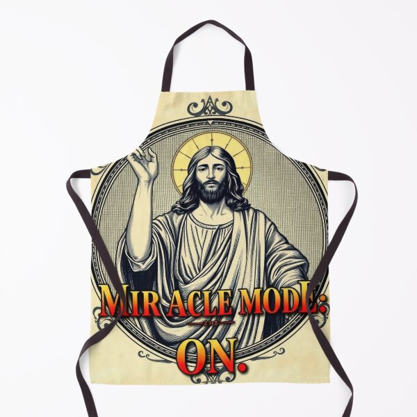 Item preview, Jesus Illustration: MIRACLE MODE ON designed and sold by InFaithWeTrust.