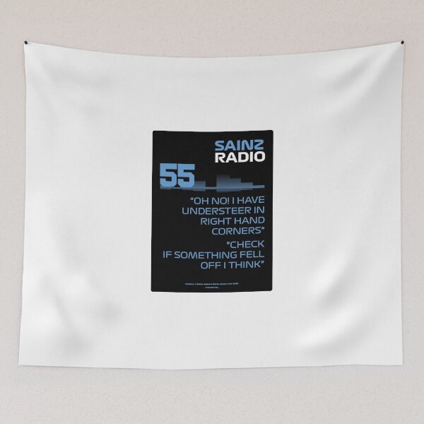 Item preview, I have understeer in right hand corners – Carlos Sainz F1 Team Radio designed and sold by Heybratan.