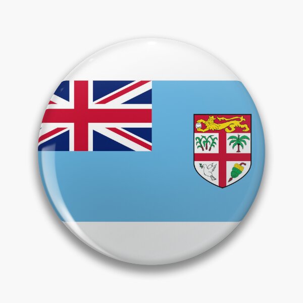Item preview, Fiji Coral Breeze – Shield & Palm in Tropical Blue Glow designed and sold by Dany05117671.