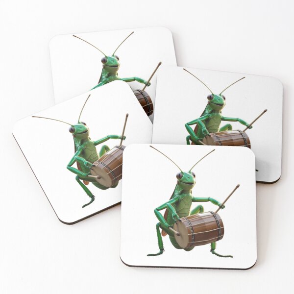 Item preview, Funny Grasshopper Drummer Musician Art designed and sold by TFM-Fashion.