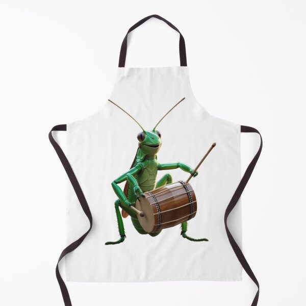 Item preview, Funny Grasshopper Drummer Musician Art designed and sold by TFM-Fashion.