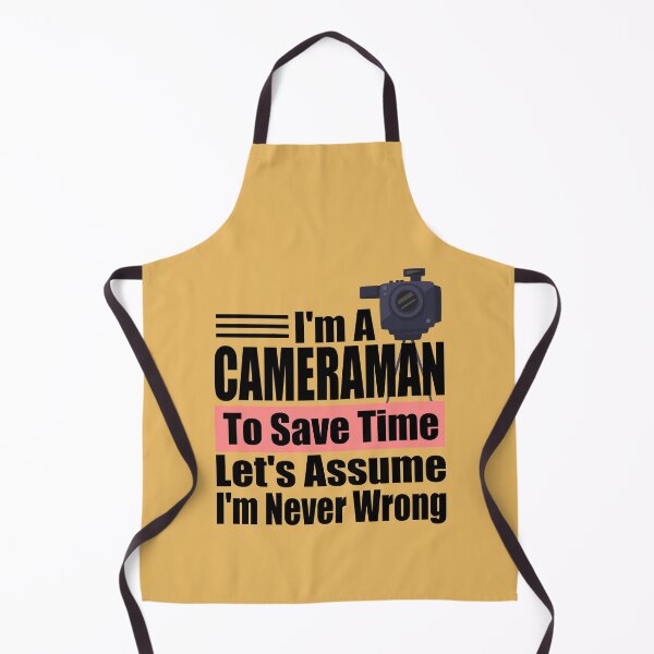 Item preview, Funny Cameraman Quote – “I’m a Cameraman, Let’s Assume I’m Never Wrong” – Photographer Gift Idea designed and sold by karibov.