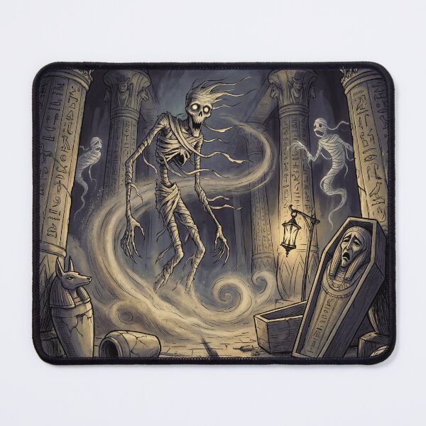 Item preview, The Mummy rises from his tomb Gothic illustration designed and sold by Vintage Designs +.