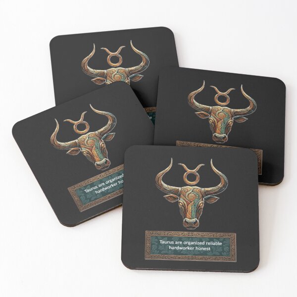 Item preview, Stylish Taurus Bull Zodiac Sign – Organised,Reliable,Hardworker,Honest designed and sold by DroolWorthyUS.