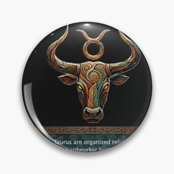 Item preview, Stylish Taurus Bull Zodiac Sign – Organised,Reliable,Hardworker,Honest designed and sold by DroolWorthyUS.