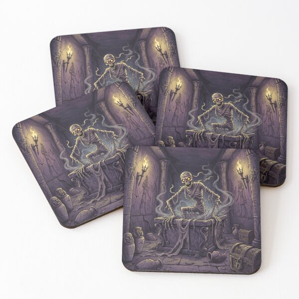 Item preview, The Mummy rises from his tomb Gothic illustration designed and sold by Vintage Designs +.