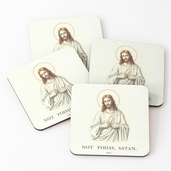 Item preview, NOT TODAY, SATAN - JESUS designed and sold by InFaithWeTrust.