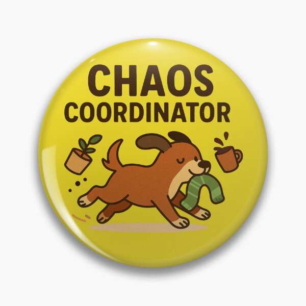 Item preview, Chaos Coordinator – Cute Dog Cartoon Design designed and sold by TroyTheTerrific.