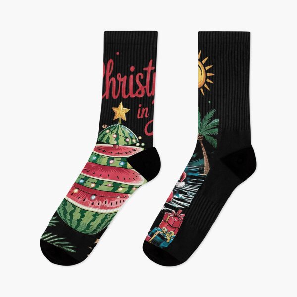 Item preview, Christmas In July Watermelon Xmas Tree Sant1a  designed and sold by RuthGAArt.