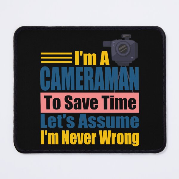 Item preview, Expert Cameraman Wisdom: Funny Videographer Slogan | Best Novelty Gift for Photographer Dad, Mom & Film Crew designed and sold by karibov.