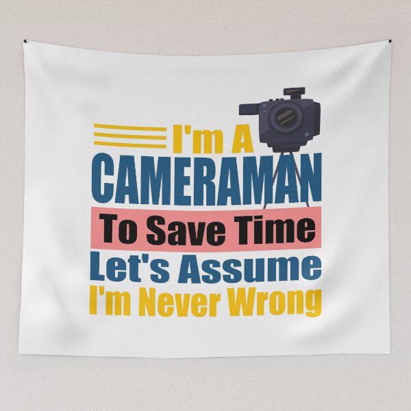 Item preview, Expert Cameraman Wisdom: Funny Videographer Slogan | Best Novelty Gift for Photographer Dad, Mom & Film Crew designed and sold by karibov.