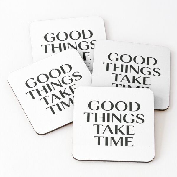 Item preview,  Good Things Take Time – Minimalist Motivational Quote Design designed and sold by DesertVibes Studio.