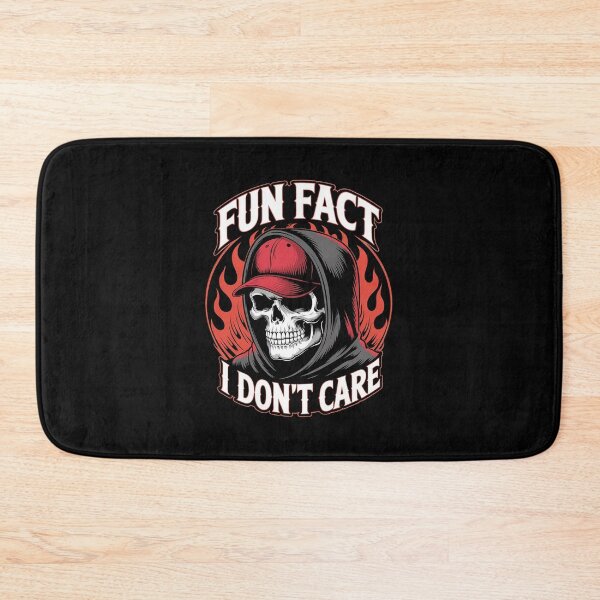 Item preview, Fun Fact I Don't Care Skull Quote  designed and sold by Belkisallen.