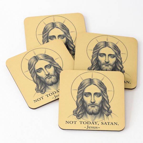 Item preview, NOT TODAY, SATAN - JESUS 2 designed and sold by InFaithWeTrust.
