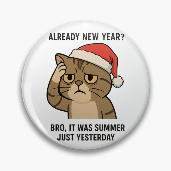 Item preview, Unexpected New Year cat designed and sold by Astraskal.