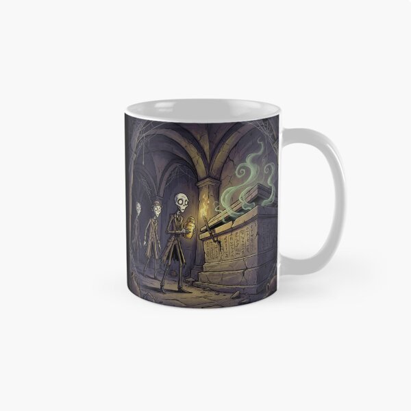 Item preview, Returning the Jar to the Undead Mummy Gothic illustration designed and sold by Vintage Designs +.