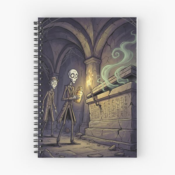 Item preview, Returning the Jar to the Undead Mummy Gothic illustration designed and sold by Vintage Designs +.