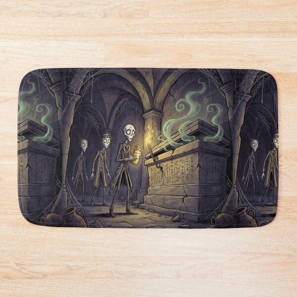 Item preview, Returning the Jar to the Undead Mummy Gothic illustration designed and sold by Vintage Designs +.