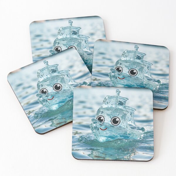 Artikelvorschau, Kawaii Liquid Water Ship – Cute Melting Glass Boat entworfen und verkauft von NordseeSteel.
